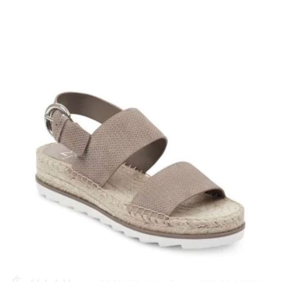 MARC FISHER IOB - PHEBE 2 BEIGE SUEDE SANDALS Size 11, MSRP $140 - Picture 1 of 9